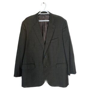 Brooks Brother 346 Madison Fit Two Button Gray 100% Wool Jacket/Coat/Blazer